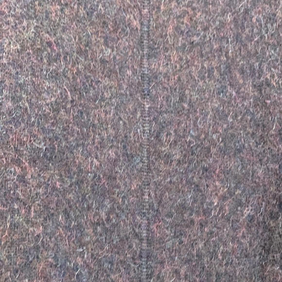 J. Crew | Brown Alpaca Wool Boho Oversized Fringe Mock-neck Pullover Sweater S - Picture 15 of 17